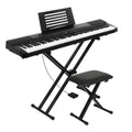 Alpha 88 Keys Electronic Piano Keyboard Digital Electric with Stand Stool Pedal